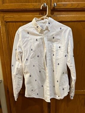 J Crew Lightweight Oxford Cloth Anchor Shirt